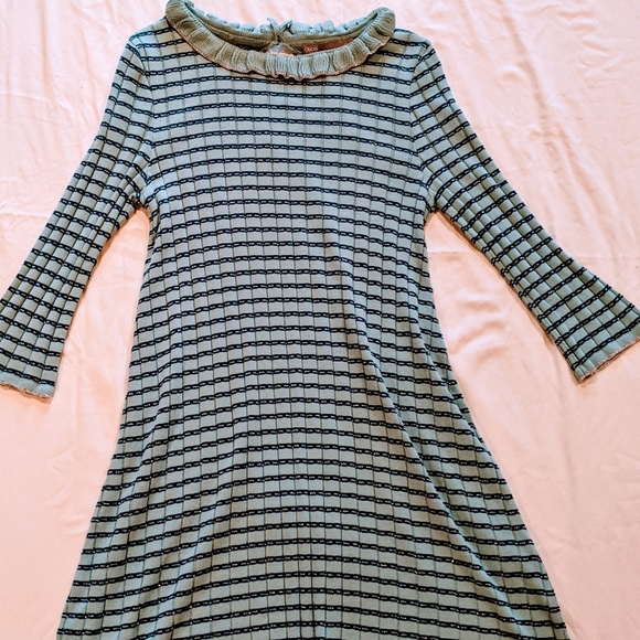 ASOS ribbed metallic striped shift dress - Picture 6 of 6